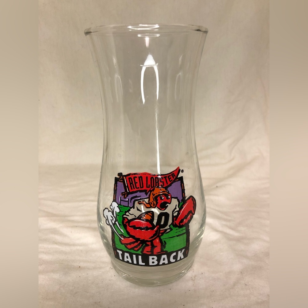 Red Lobster 7in Hurricane Cocktail Glass